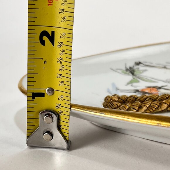 Vtg Alka Kunst Porcelain Wall Hang Plate White Rialto Germany Bavaria MCM 50s - Picture 16 of 16